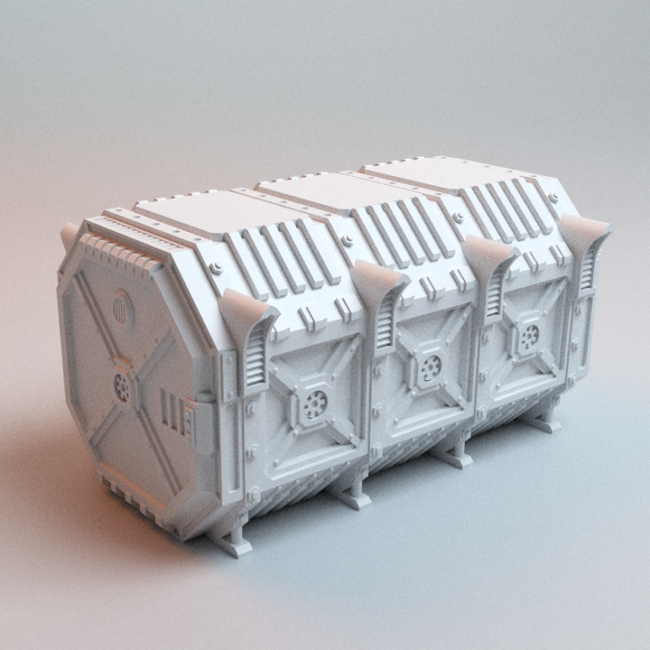 Corvus Games Terrain 3D printable UnderNidus Trainyard for 28mm - 32mm grimdark scifi tabletop wargaming