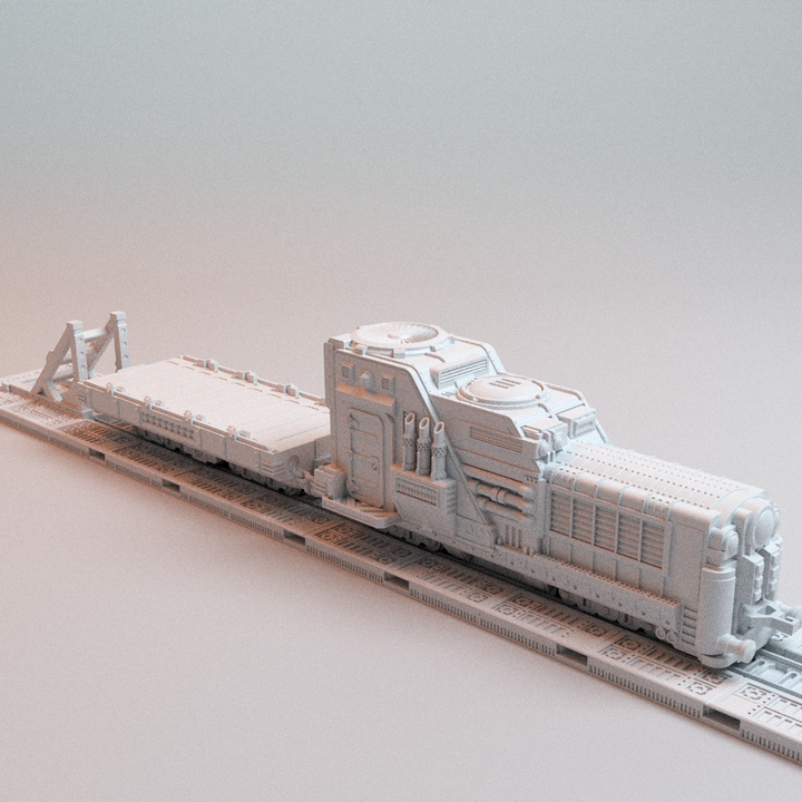 Corvus Games Terrain 3D printable UnderNidus Trainyard for 28mm - 32mm grimdark scifi tabletop wargaming