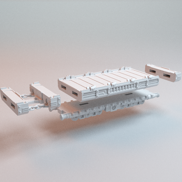 Corvus Games Terrain 3D printable UnderNidus Trainyard for 28mm - 32mm grimdark scifi tabletop wargaming