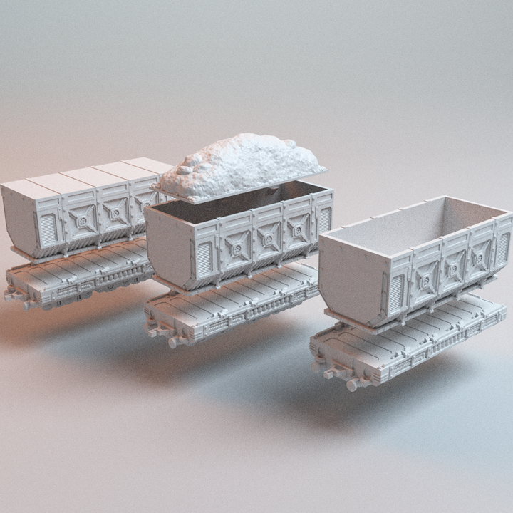 Corvus Games Terrain 3D printable UnderNidus Trainyard for 28mm - 32mm grimdark scifi tabletop wargaming