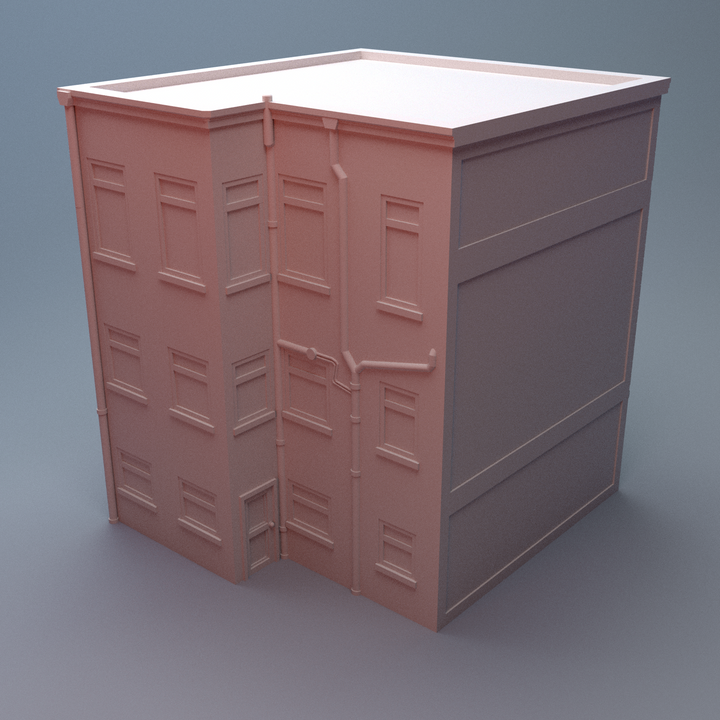Corvus Games Terrain 3D printable Urban Card Gaming FLGS Store Building for 28mm - 40mm urban tabletop wargaming