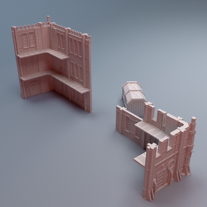 Corvus Games Terrain 3D printable WTC Grimdark Tertius for 28mm - 32mm scifi tabletop tournament wargaming