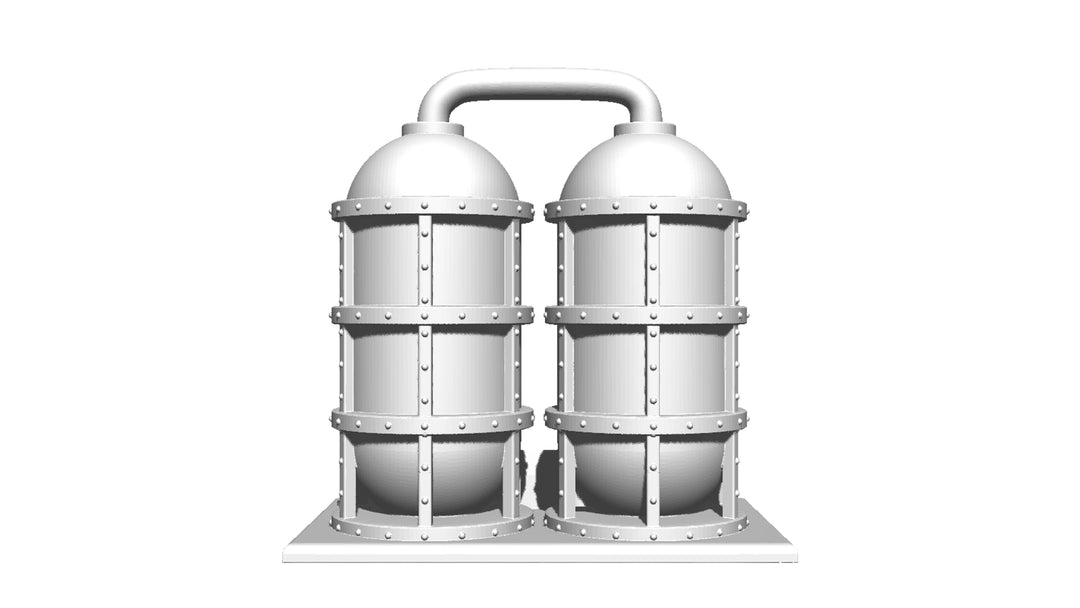 Corvus Games Terrain 3D printable Industrial Chemzone modular scenery for grim dark, scifi and galactic battles themed 28mm - 34mm tabletop wargames