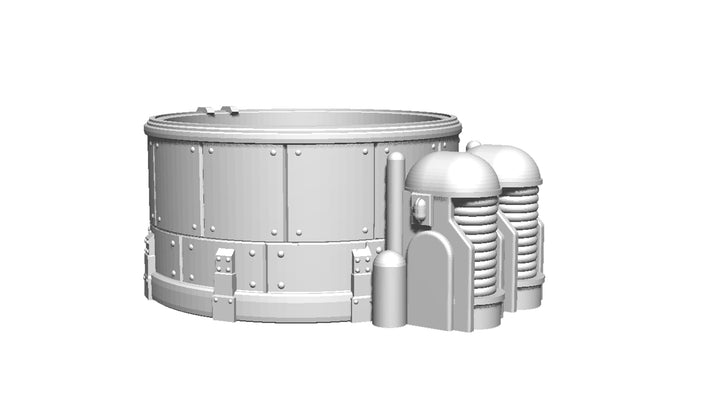 Corvus Games Terrain 3D printable Industrial Chemzone modular scenery for grim dark, scifi and galactic battles themed 28mm - 34mm tabletop wargames