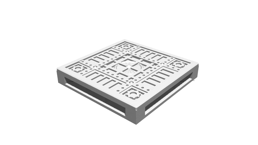 Corvus Games Terrain 3D printable Industrial Chemzone modular scenery for grim dark, scifi and galactic battles themed 28mm - 34mm tabletop wargames