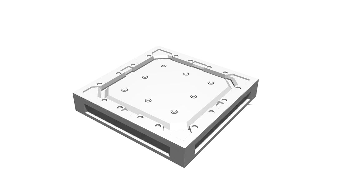 Corvus Games Terrain 3D printable Industrial Chemzone modular scenery for grim dark, scifi and galactic battles themed 28mm - 34mm tabletop wargames