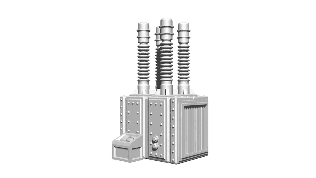 Corvus Games Terrain 3D printable Industrial Chemzone modular scenery for grim dark, scifi and galactic battles themed 28mm - 34mm tabletop wargames