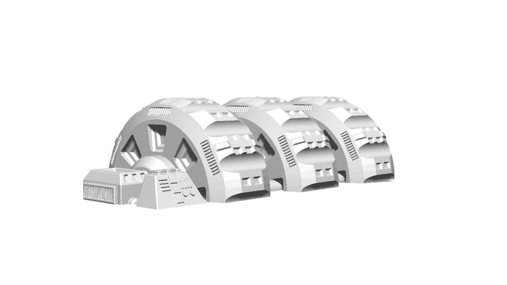 Corvus Games Terrain 3D printable Industrial Chemzone modular scenery for grim dark, scifi and galactic battles themed 28mm - 34mm tabletop wargames