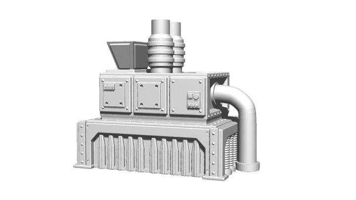 Corvus Games Terrain 3D printable Industrial Chemzone modular scenery for grim dark, scifi and galactic battles themed 28mm - 34mm tabletop wargames