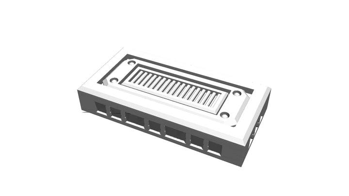 Corvus Games Terrain 3D printable Industrial Chemzone modular scenery for grim dark, scifi and galactic battles themed 28mm - 34mm tabletop wargames