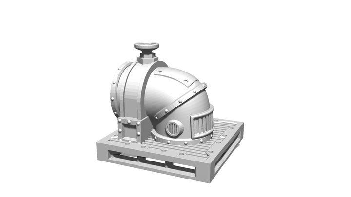 Corvus Games Terrain 3D printable Industrial Chemzone modular scenery for grim dark, scifi and galactic battles themed 28mm - 34mm tabletop wargames