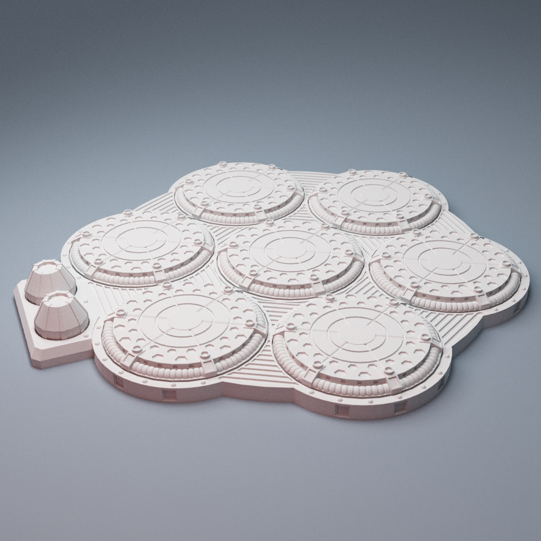 Corvus Games Terrain 3D Printable 28mm - 32mm Transmat Array scifi tabletop wargaming