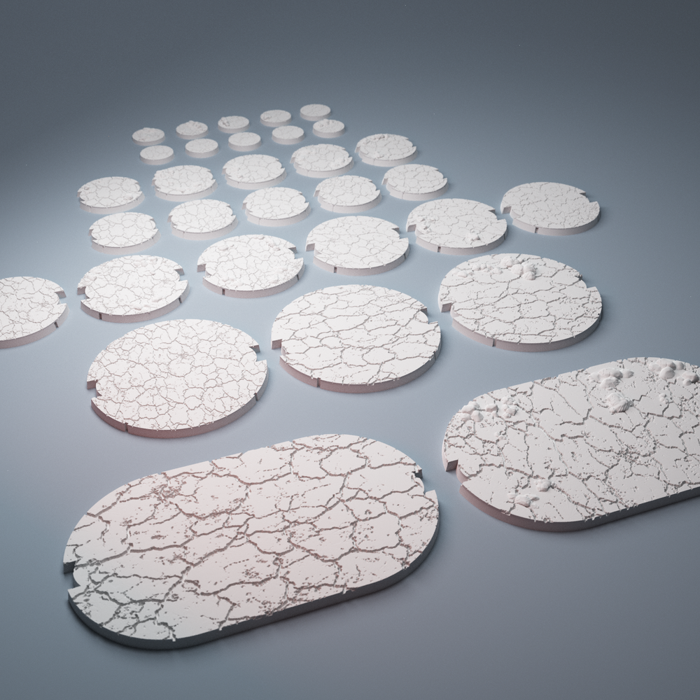 Corvus Games Terrain 3D Printable Desert Legion miniature bases for 32mm - 34mm scifi tabletop wargaming