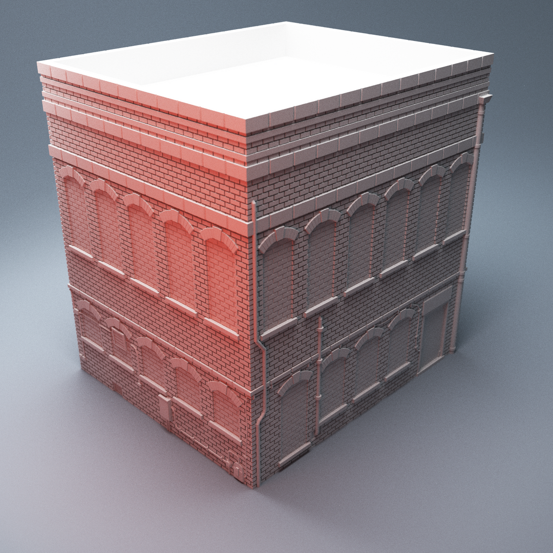 Corvus Games Terrain 3D Printable Hawkins General Store A for 28mm urban zombie tabletop wargaming