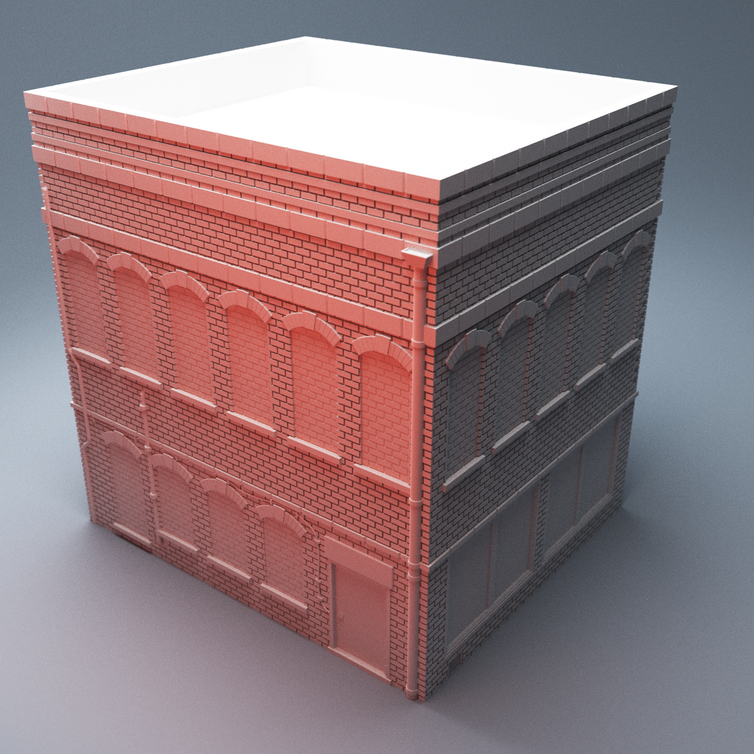 Corvus Games Terrain 3D Printable Hawkins General Store A for 28mm urban zombie tabletop wargaming