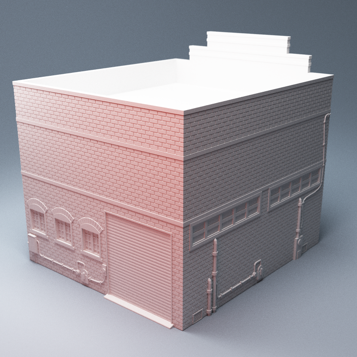 This 3D printable single level Repair Workshop building is scaled for 28mm and is part of the Smalltown 80s nostalgia themed collection. Combine with the General Store, TeeVee Shack, Paymore Shoe Store and Urban Harringtons Bar to build an awesome 1980s styled urban environment to fight around!
