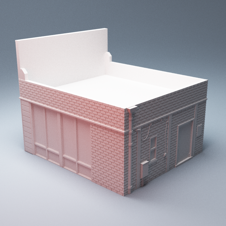 Corvus Games Terrain 3D Printable Hawkins TeeVee Shack for 28mm urban zombie tabletop wargaming