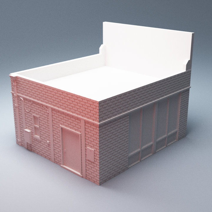 Corvus Games Terrain 3D Printable Hawkins TeeVee Shack for 28mm urban zombie tabletop wargaming
