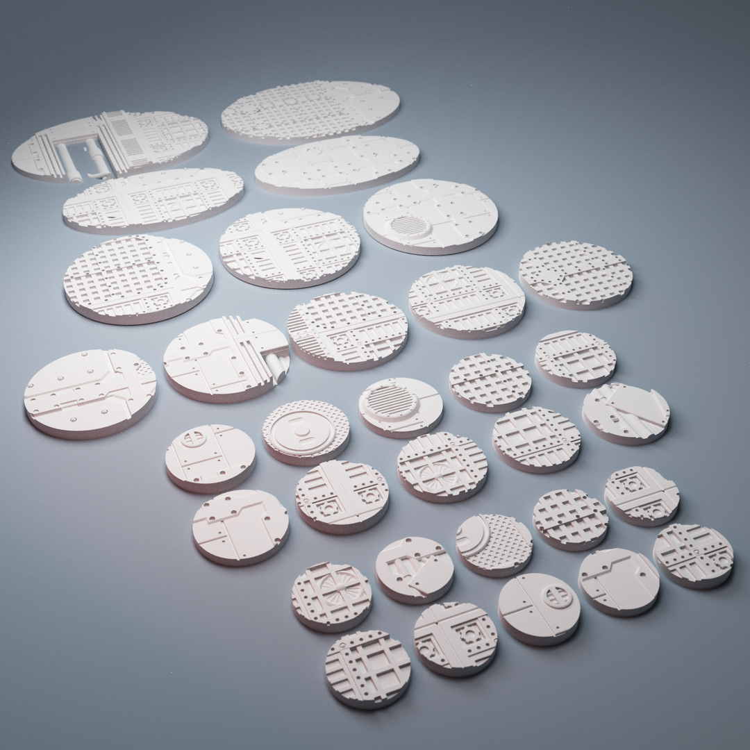 Corvus Games Terrain 3D Printable Industrial Chemworks Miniatures bases for 28mm - 32mm tabletop wargaming terrain