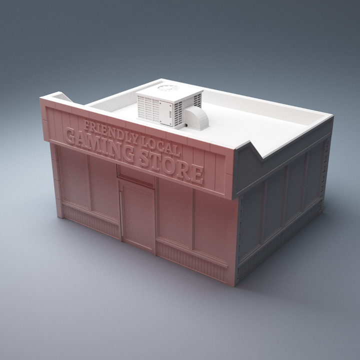 Corvus Games Terrain 3D Printable Urban and Heroic Gaming Store for 28mm - 40mm tabletop wargames