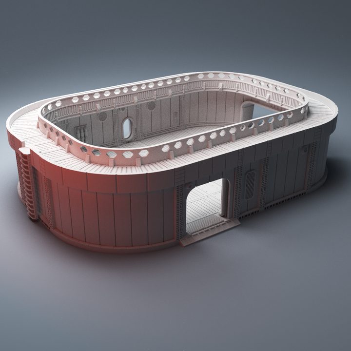 Corvus Games Terrain 3D Printable modular Scifi Docking Bay for 28mm - 32mm tabletop gaming