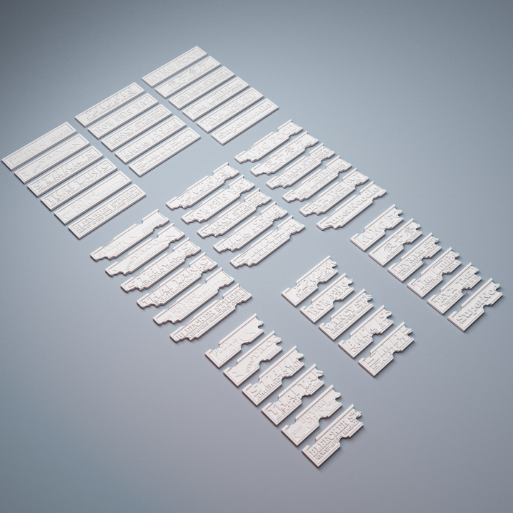 Corvus Games Terrain 3D Printable ruined street vendors buildings for 28mm - 40mm urban heroic tabletop wargames