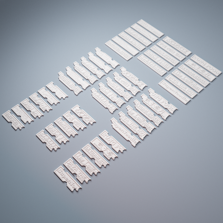 Corvus Games Terrain 3D Printable ruined street vendors buildings for 28mm - 40mm urban heroic tabletop wargames