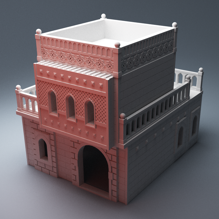 Corvus Games Terrain 3D Printable scifi Atreus Settlement House A for 28mm scifi tabletop wargaming