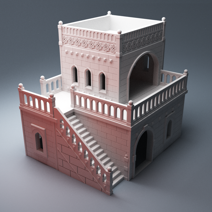Sci-fi Atreus Settlement House 'A' Digital STL 3D Printable