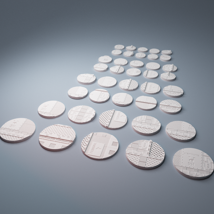 Corvus Games Terrain 3D Printable scifi miniatures bases for 28mm - 32mm tabletop gaming