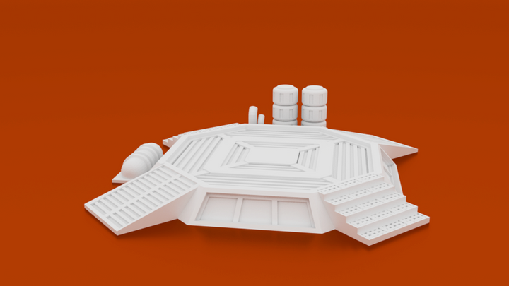 Corvus Games Terrain 3D printable 15mm scifi outpost compound buildings
