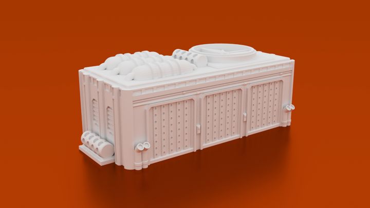 Corvus Games Terrain 3D printable 15mm scifi outpost compound buildings