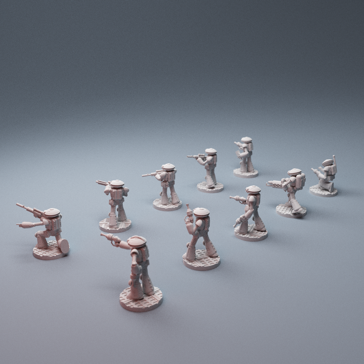 Corvus Games Terrain 3D printable BattleBotz 15mm robot miniatures for scifi tabletop wargaming