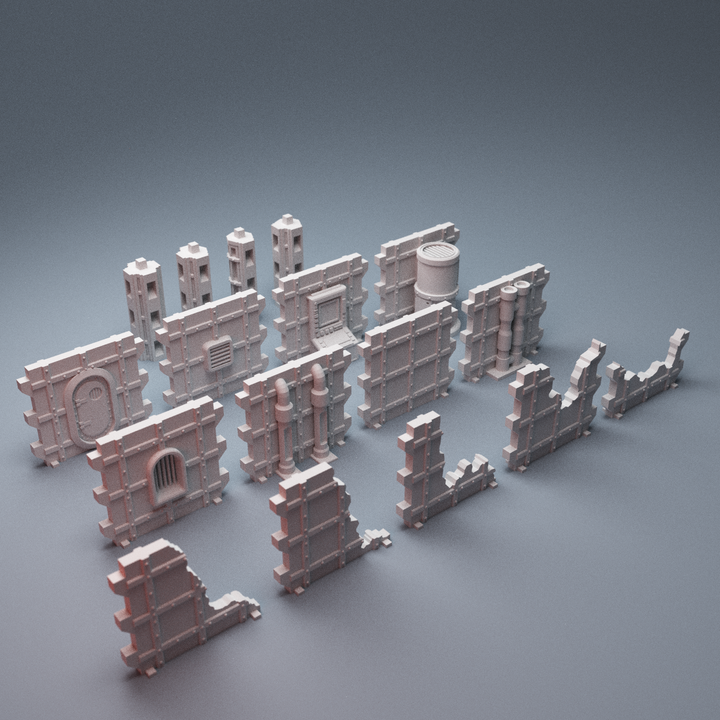 Corvus Games Terrain 3D printable BattleBox15 Travel Storage Solution for 15mm scifi tabletop wargaming
