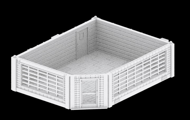 Corvus Games Terrain 3D printable Cheap Hotel for 28mm cyberpunk and scifi tabletop wargames Reality's Edge, Neuromancer games