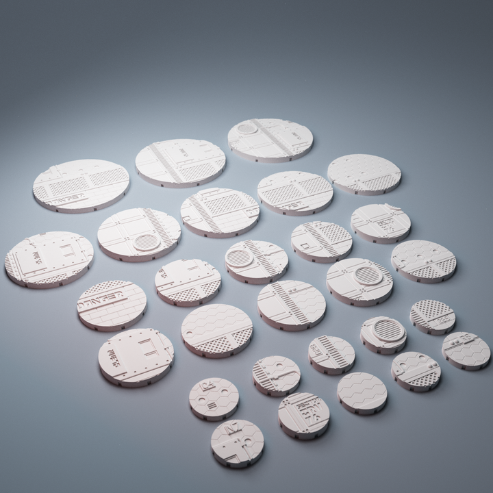 Corvus Games Terrain 3D printable City Infinity bases for 28mm - 40mm tabletop miniatures wargames