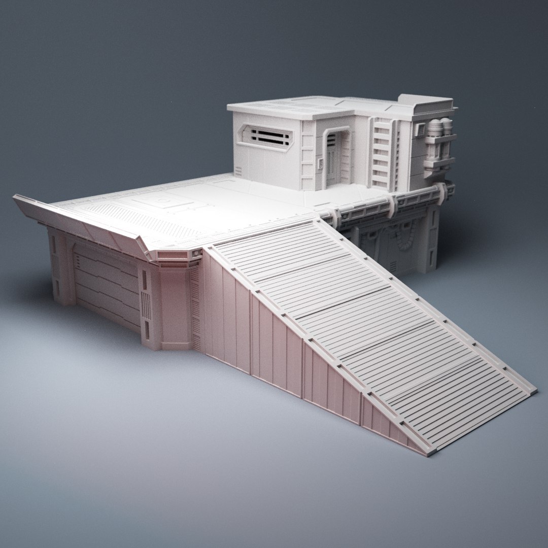 Corvus Games Terrain 3D printable Command Platform for Star Wars Legion, Warpath, Warhammer 40k, Infinity, Necromunda, Beyond The Gate of Antares, Star Breach, Judge Dredd, Kill Team