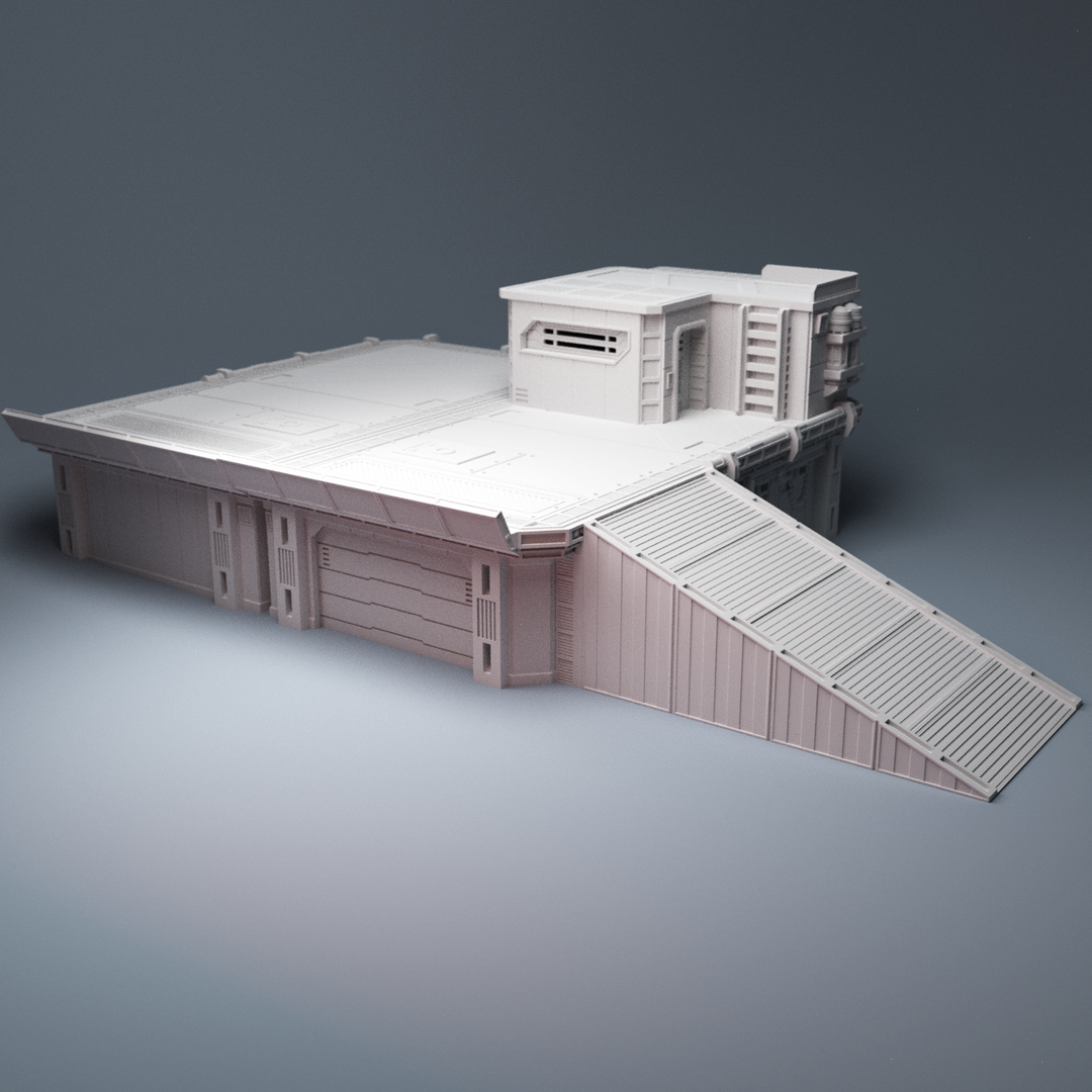 Corvus Games Terrain 3D printable Command Platform for Star Wars Legion, Warpath, Warhammer 40k, Infinity, Necromunda, Beyond The Gate of Antares, Star Breach, Judge Dredd, Kill Team