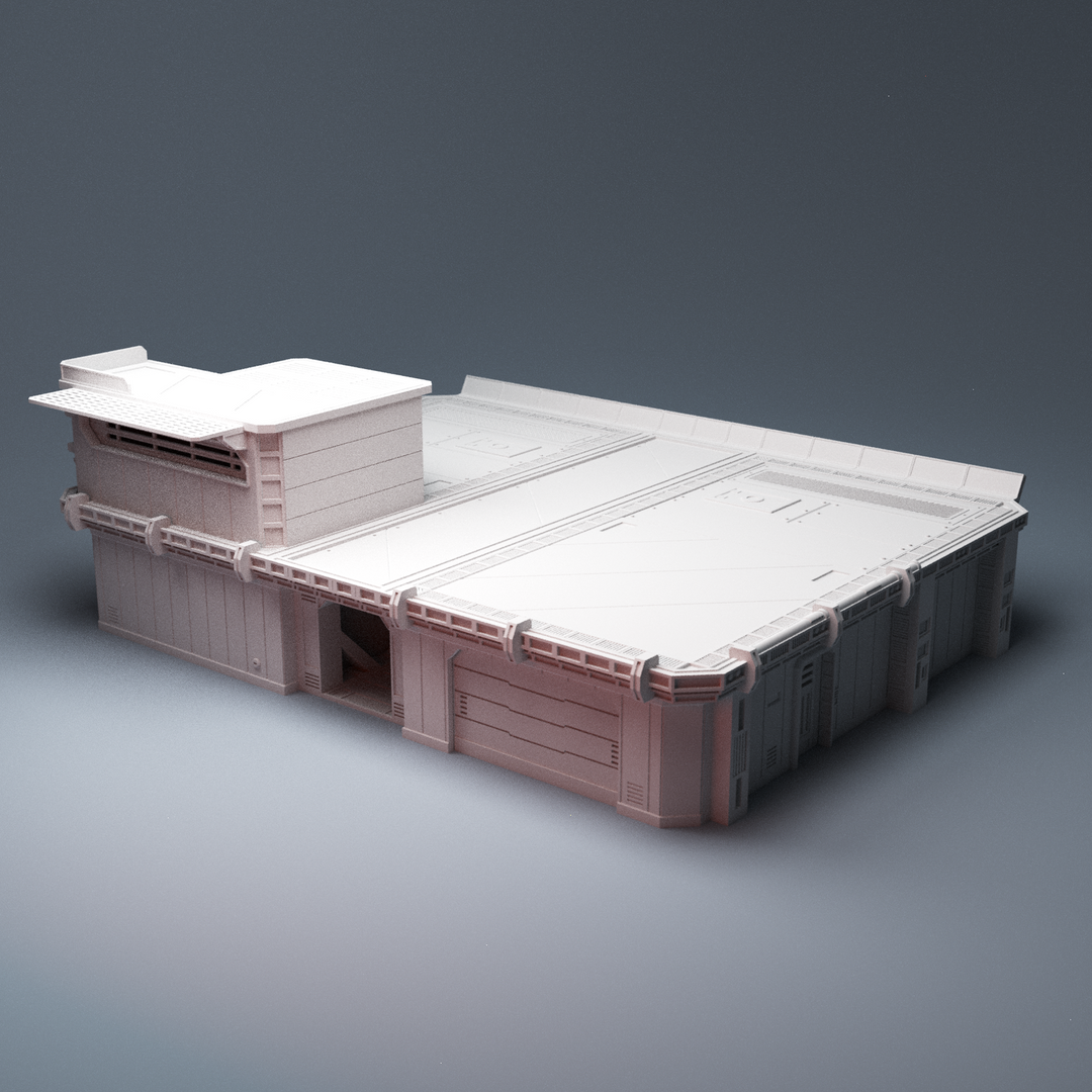 Corvus Games Terrain 3D printable Command Platform for Star Wars Legion, Warpath, Warhammer 40k, Infinity, Necromunda, Beyond The Gate of Antares, Star Breach, Judge Dredd, Kill Team