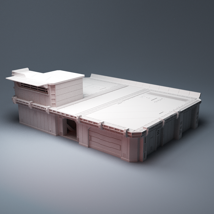 Corvus Games Terrain 3D printable Command Platform for Star Wars Legion, Warpath, Warhammer 40k, Infinity, Necromunda, Beyond The Gate of Antares, Star Breach, Judge Dredd, Kill Team