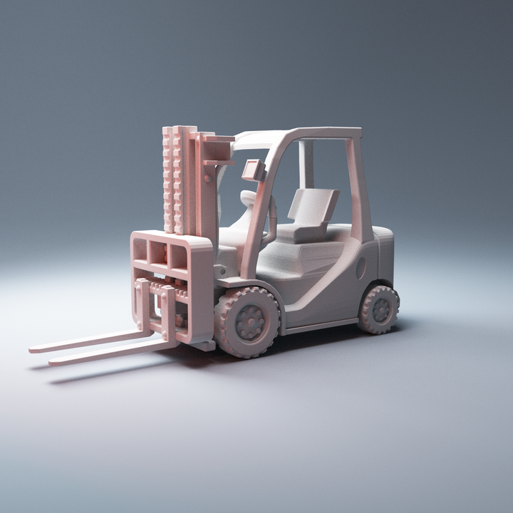 Corvus Games Terrain 3D printable Construction Scatter pieces Forklift Truck, Generator, Jersey Barriers 28mm scale for Marvel Crisis Protocol, The Walking Dead