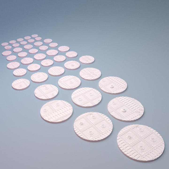 Corvus Games Terrain 3D printable Diregloom miniatures bases for 28mm - 32mm grimdark scifi tabletop wargaming