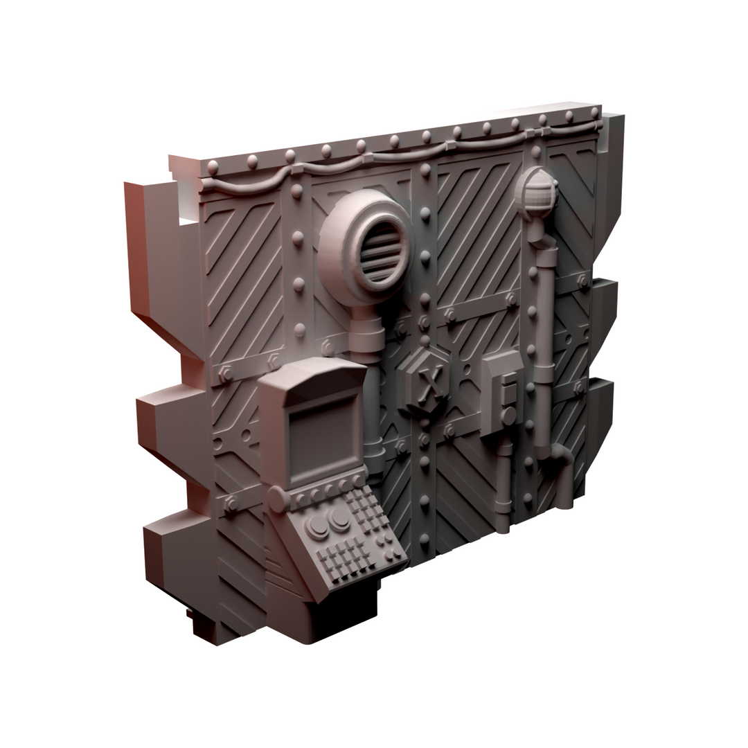 Corvus Games Terrain 3D printable Diregloom modular walls and corridors for 28mm - 32mm grimdark scifi tabletop wargaming