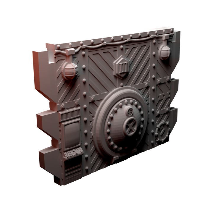 Corvus Games Terrain 3D printable Diregloom modular walls and corridors for 28mm - 32mm grimdark scifi tabletop wargaming
