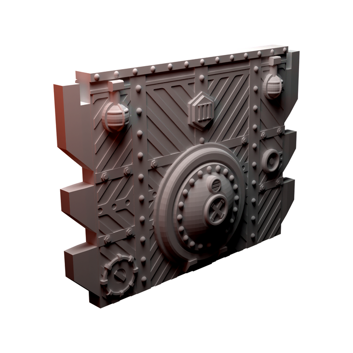Corvus Games Terrain 3D printable Diregloom modular walls and corridors for 28mm - 32mm grimdark scifi tabletop wargaming