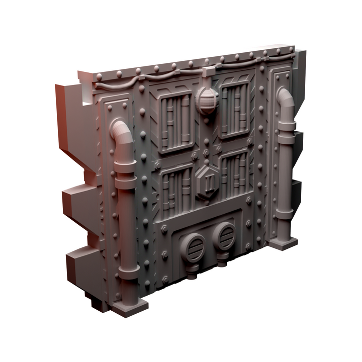 Corvus Games Terrain 3D printable Diregloom modular walls and corridors for 28mm - 32mm grimdark scifi tabletop wargaming