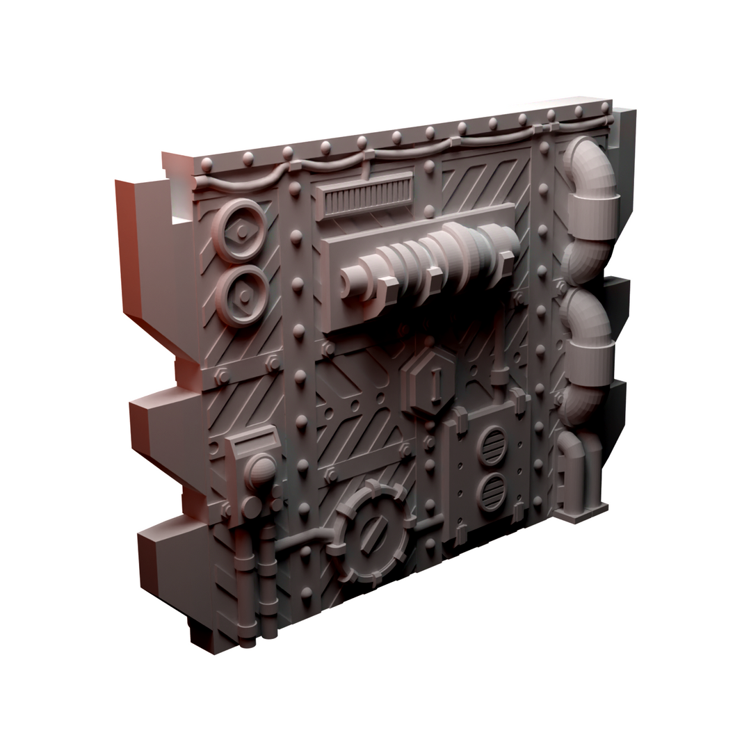 Corvus Games Terrain 3D printable Diregloom modular walls and corridors for 28mm - 32mm grimdark scifi tabletop wargaming