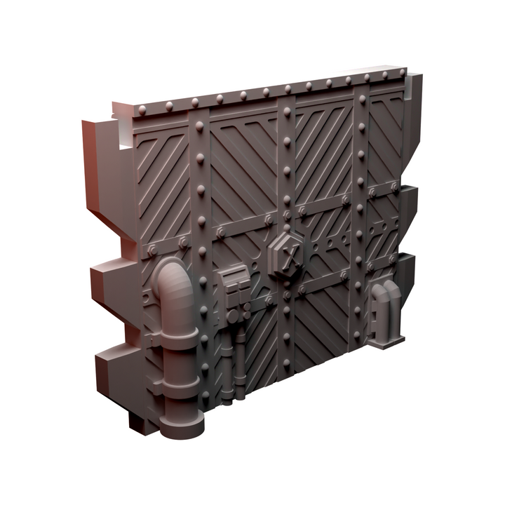 Corvus Games Terrain 3D printable Diregloom modular walls and corridors for 28mm - 32mm grimdark scifi tabletop wargaming