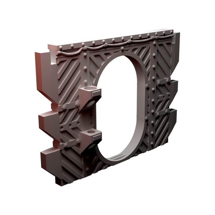 Corvus Games Terrain 3D printable Diregloom modular walls and corridors for 28mm - 32mm grimdark scifi tabletop wargaming