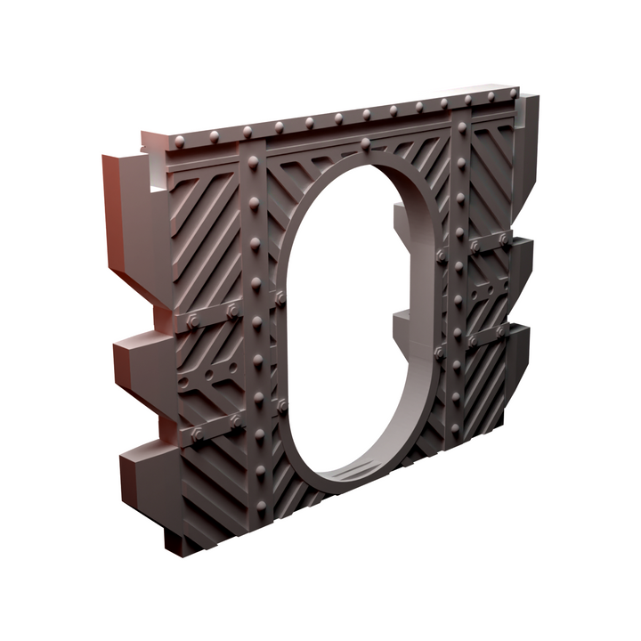 Corvus Games Terrain 3D printable Diregloom modular walls and corridors for 28mm - 32mm grimdark scifi tabletop wargaming